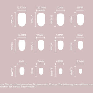 Classic French White Edge Nails - Pink ABS Press-On Set