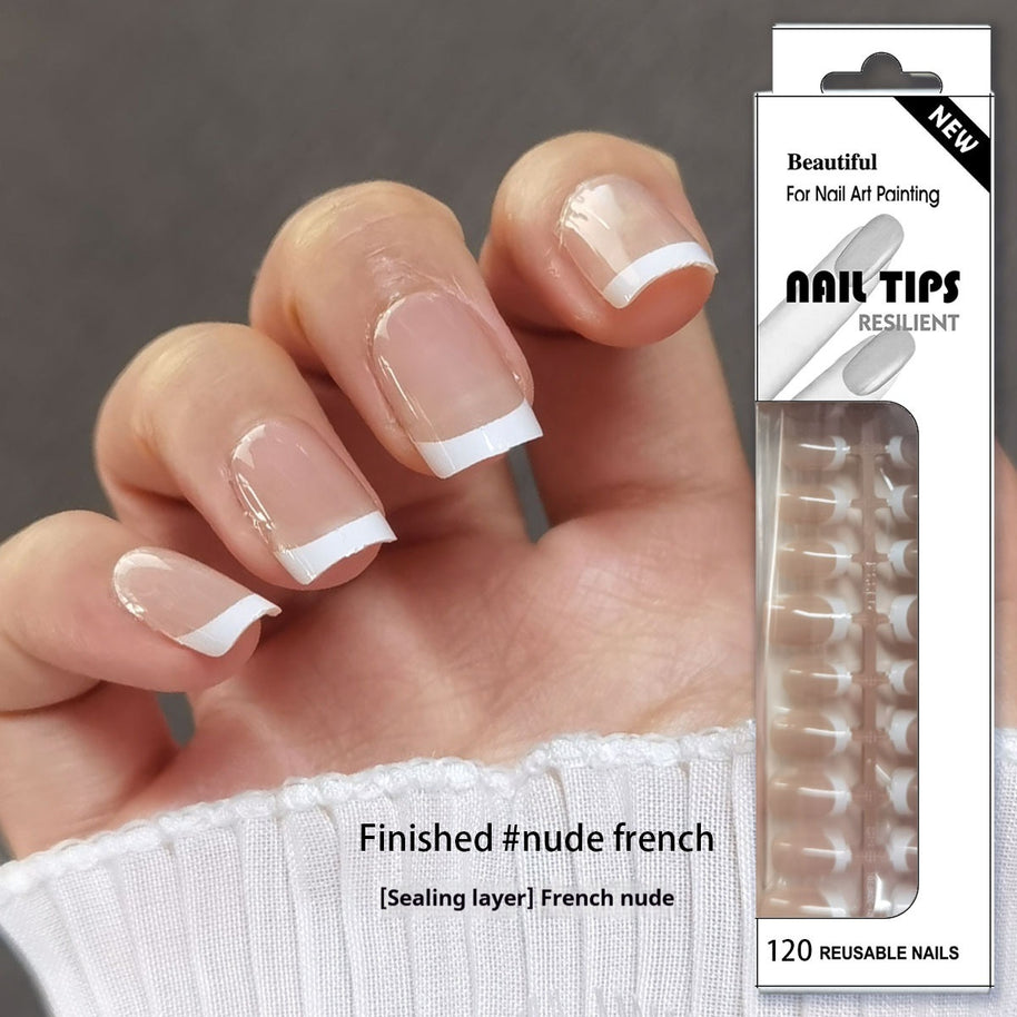Frosted Nail Tip Sub-size Wear European Square