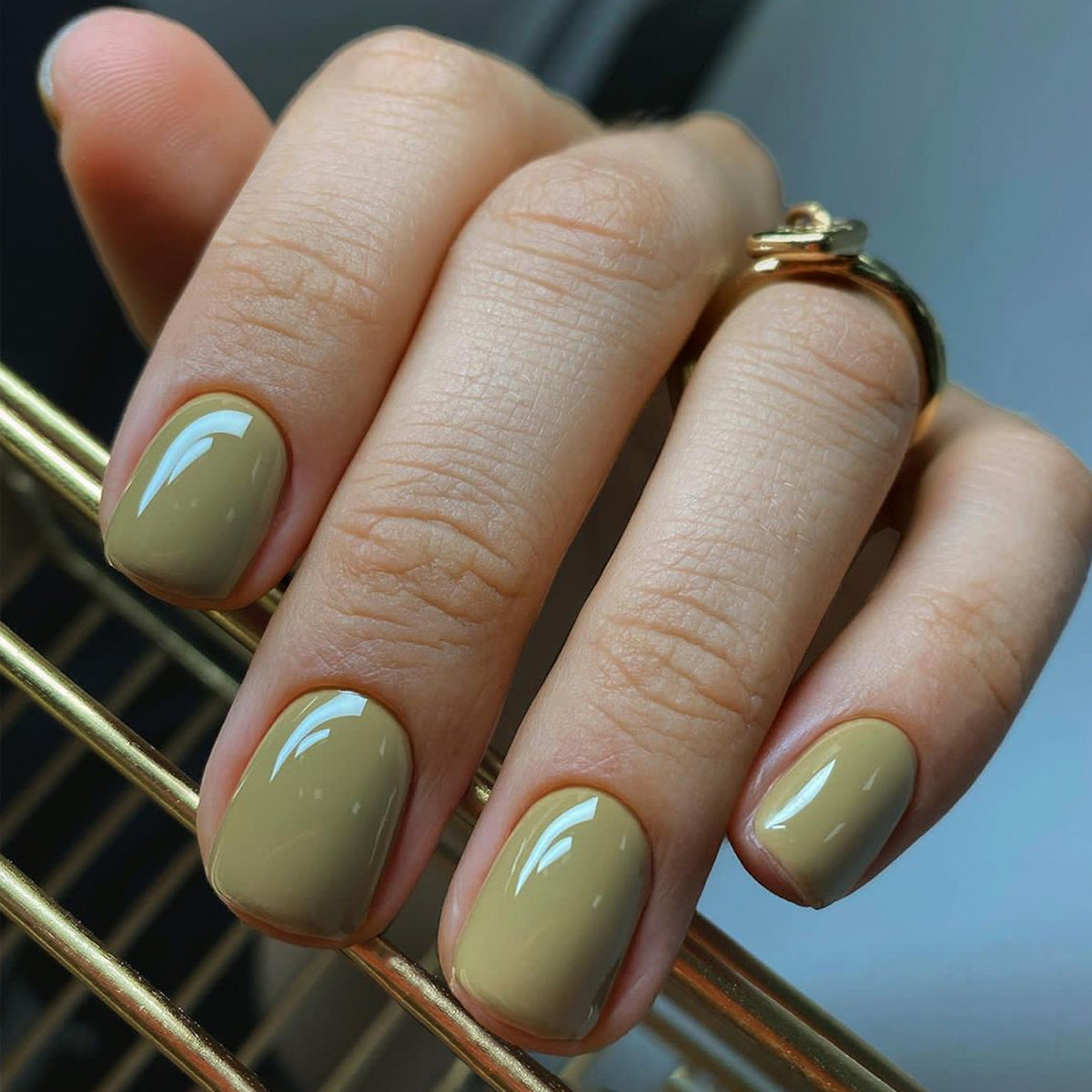 Short Square Solid Color Press On Nails - Simple Wearable Nail Armor Set