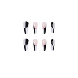 Minimalist Fake Nails - 24PC Monochrome Manicure Set