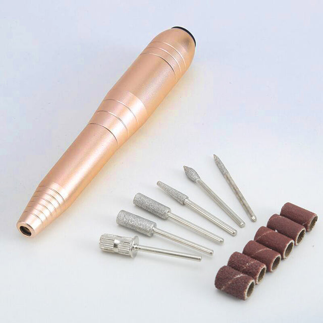 Professional Electric Nail Drill - 3-Speed Adjustable USB Charging Mill Cutter