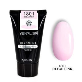 Professional Nail Gel Polish Kit - 100 Tips + Builder Gel Included
