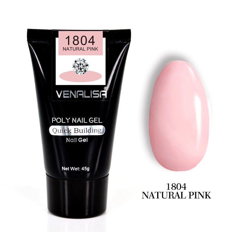 Professional Nail Gel Polish Kit - 100 Tips + Builder Gel Included