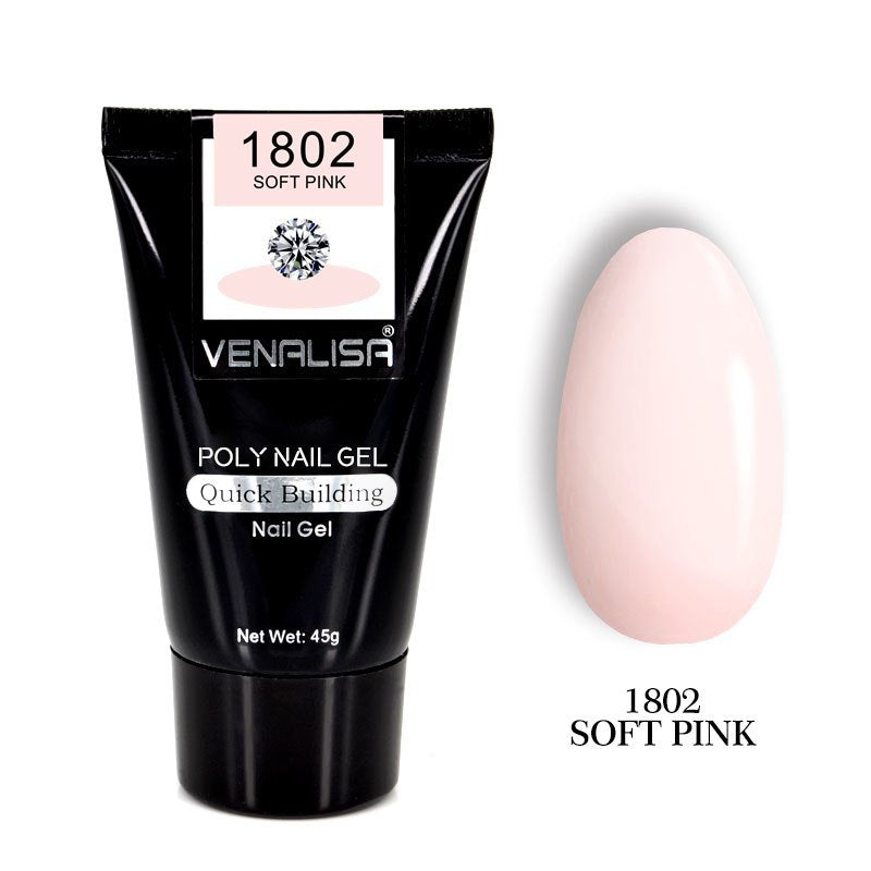 Professional Nail Gel Polish Kit - 100 Tips + Builder Gel Included