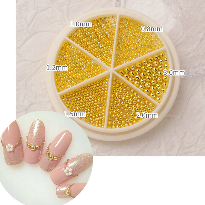 Complete Nail Decor Set - 16 Varieties of Pearls, Shells & Metal Accents