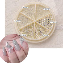 Complete Nail Decor Set - 16 Varieties of Pearls, Shells & Metal Accents