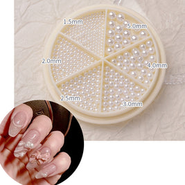Complete Nail Decor Set - 16 Varieties of Pearls, Shells & Metal Accents