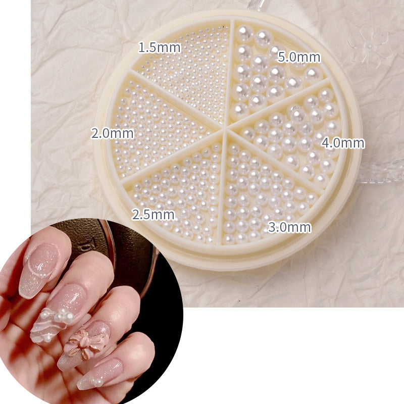 Complete Nail Decor Set - 16 Varieties of Pearls, Shells & Metal Accents