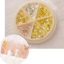Complete Nail Decor Set - 16 Varieties of Pearls, Shells & Metal Accents