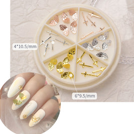 Complete Nail Decor Set - 16 Varieties of Pearls, Shells & Metal Accents