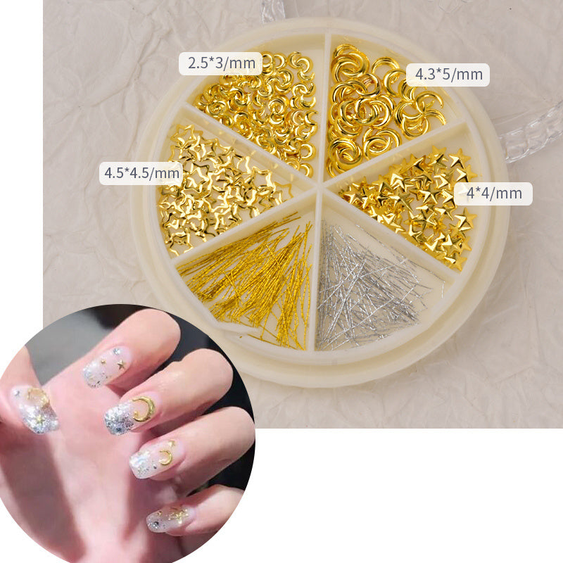 Complete Nail Decor Set - 16 Varieties of Pearls, Shells & Metal Accents