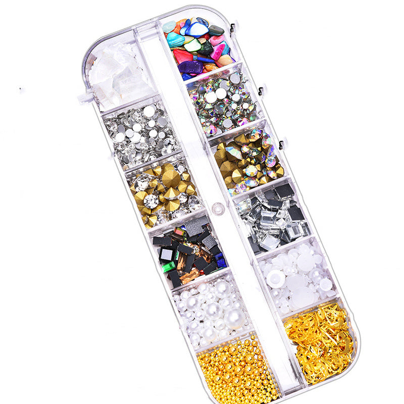 Trendy Nail Decorations - AB Color & Mineral Mixes