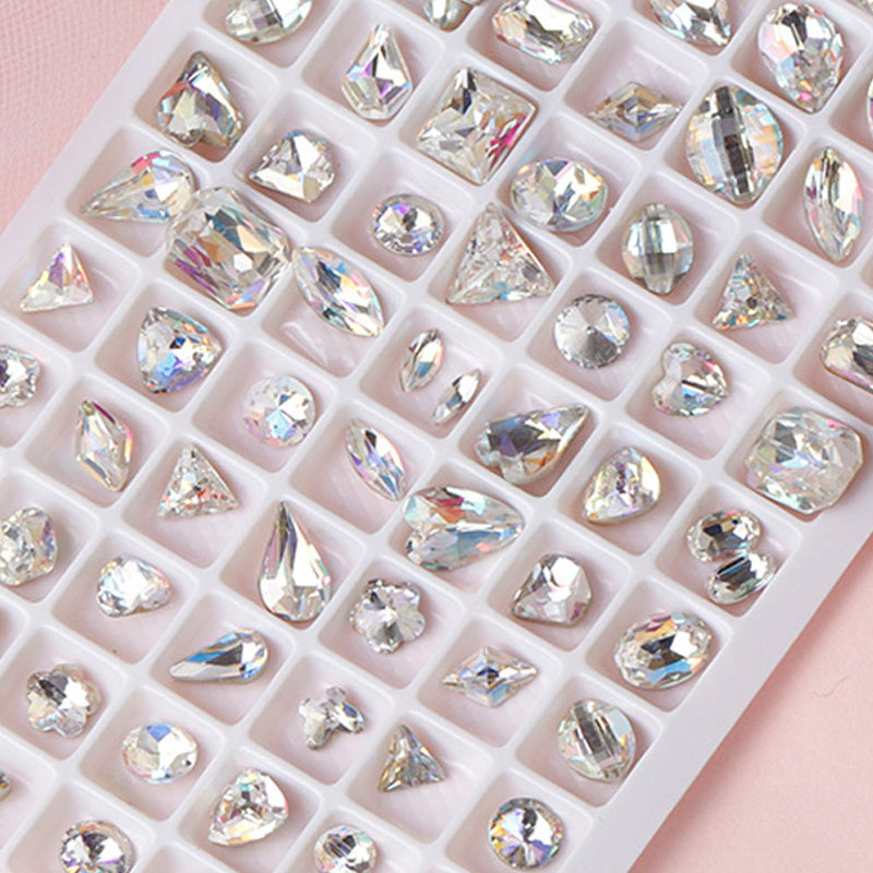 Luxury Nail Jewelry Set - 8 Styles of Diamonds & Zircons