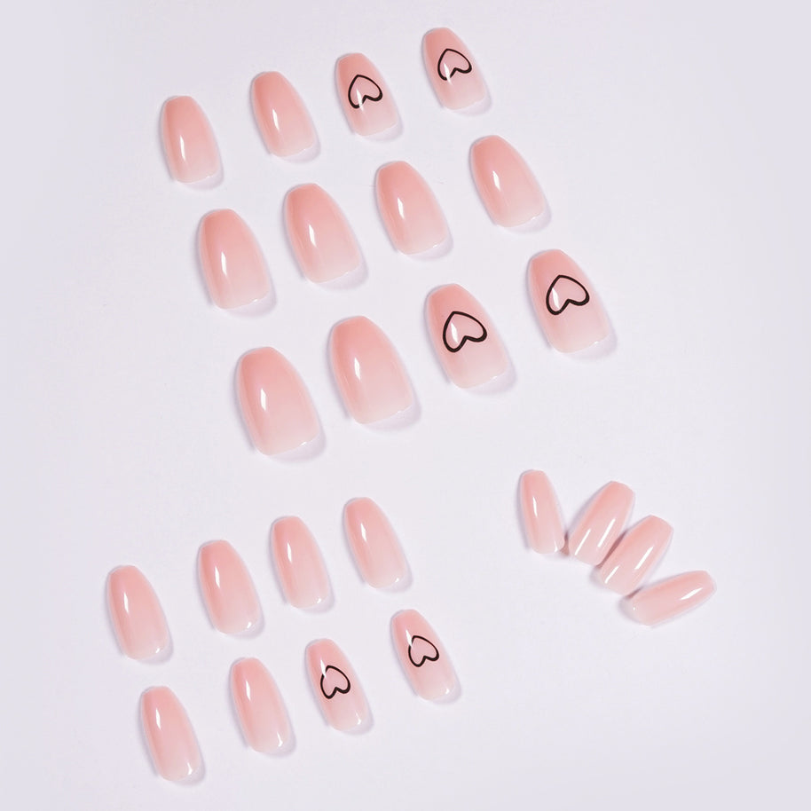 Finished Nail Patches - Romantic Love Pattern Design