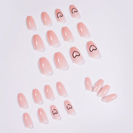 Finished Nail Patches - Romantic Love Pattern Design