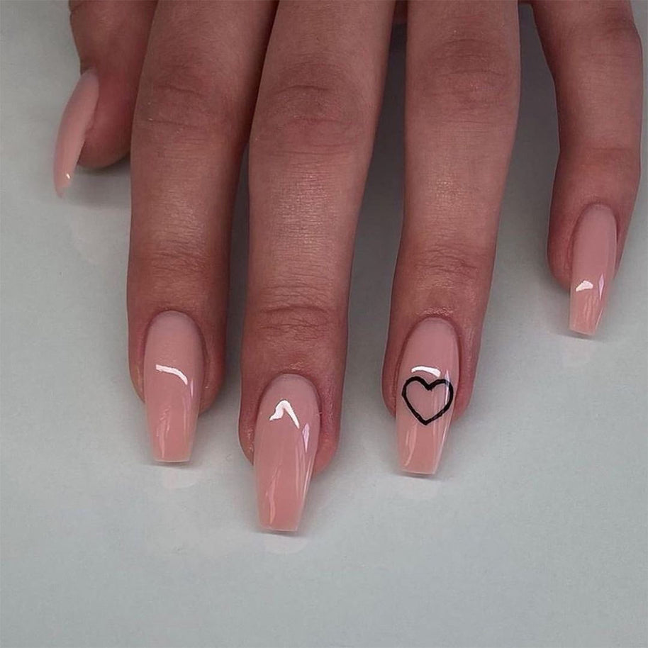 Finished Nail Patches - Romantic Love Pattern Design