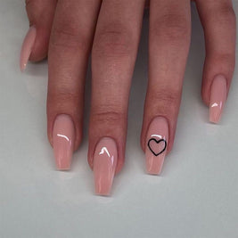 Finished Nail Patches - Romantic Love Pattern Design