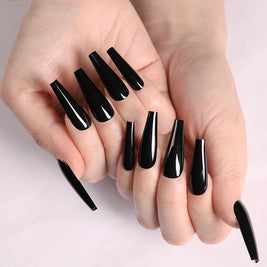 Multi-Color Long Coffin Press On Nails - Ballet False Nails