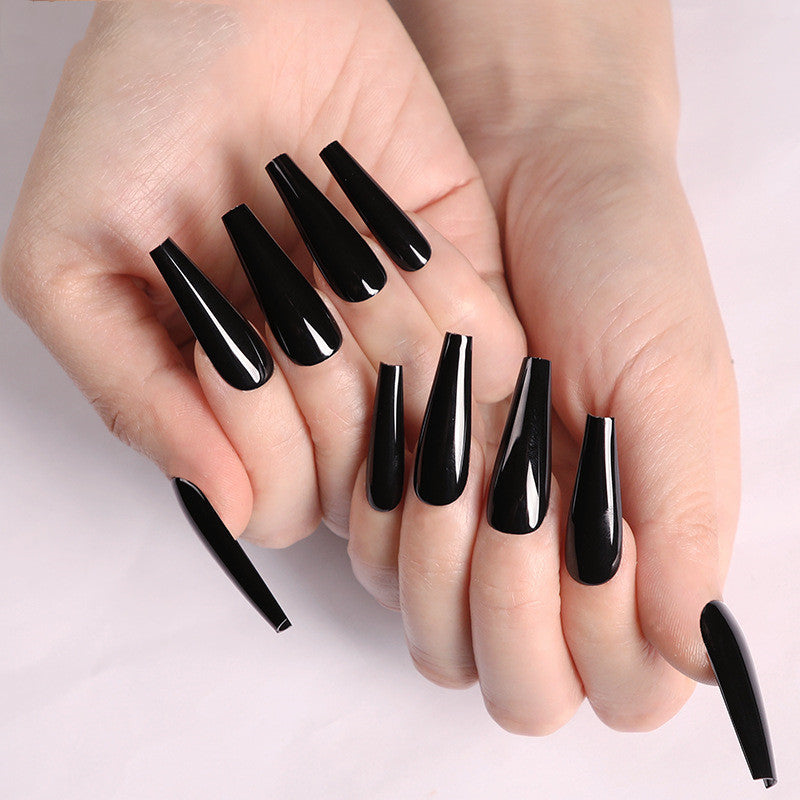 Multi-Color Long Coffin Press On Nails - Ballet False Nails