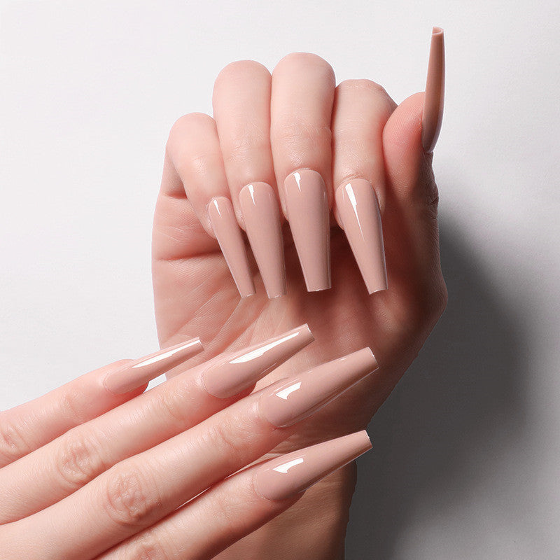 Multi-Color Long Coffin Press On Nails - Ballet False Nails