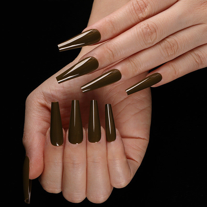 Multi-Color Long Coffin Press On Nails - Ballet False Nails