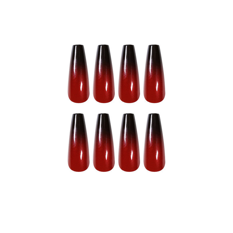 Gradient Press On Nails - Elegant Ballet Length 24PC