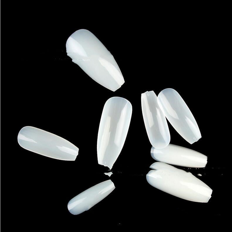Professional Ballet Nail Tips - 500pcs Coffin Square False Nails