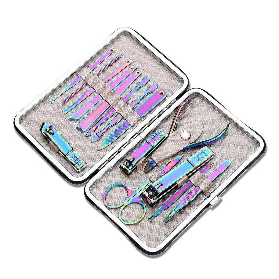 Professional 15-Piece Nail Tool Set – Durable Stainless Steel for Salons & Home Use