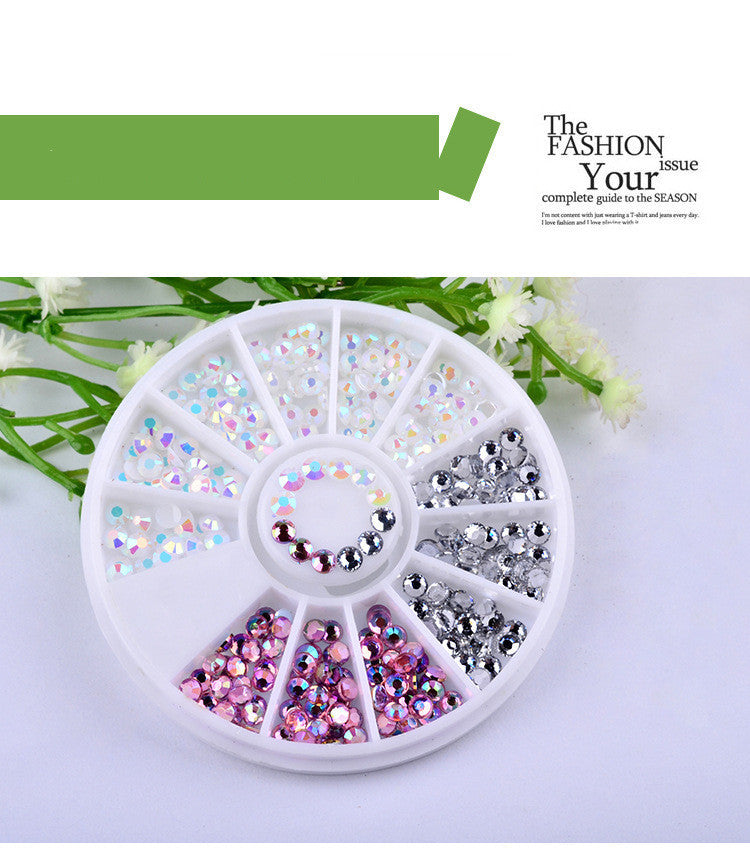 Acrylic Nail Art Drill Discs - 3mm Multi-Color Nail Decor