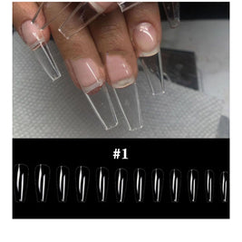 Transparent Fake Nails - Full Cover Acrylic Tips