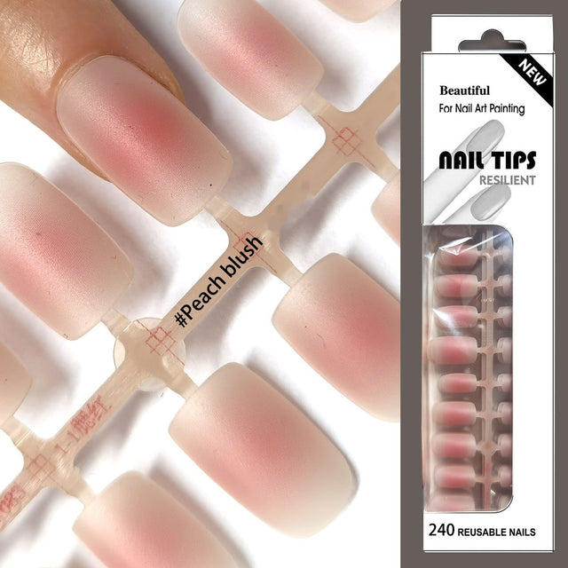 Frosted Nail Tip Sub-size Wear European Square