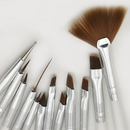 Complete Nail Art Pen Collection - 12 Specialty Brushes for All Nail Techniques
