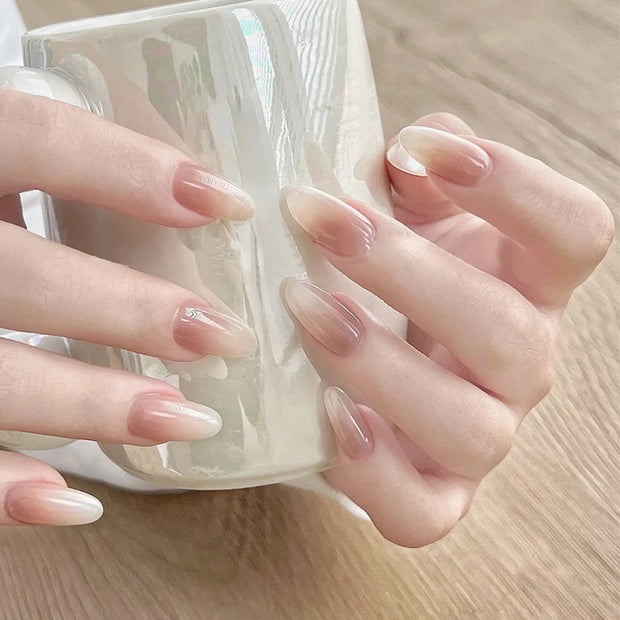 Wear Armor Simple And Short Gradient Nail Tips