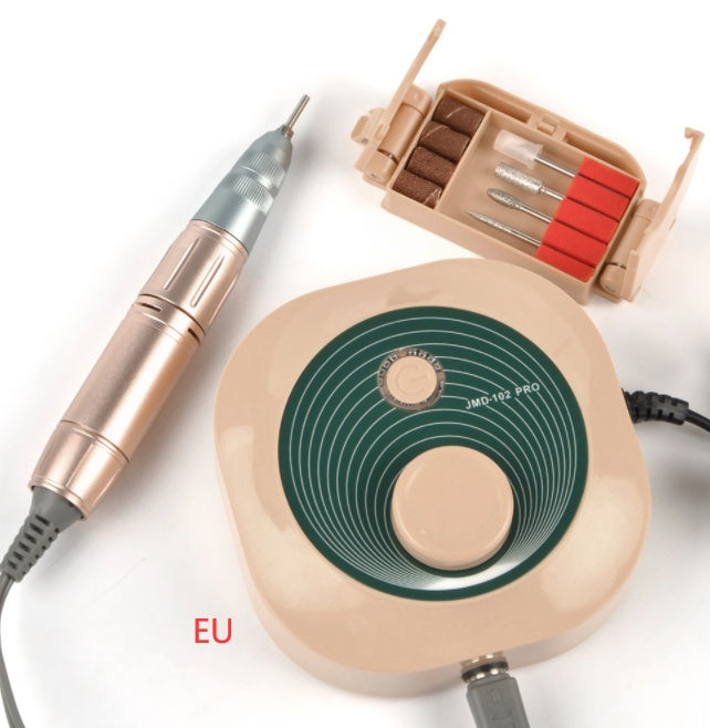 Portable Nail Drill Machine – 4 Grinding Heads, Lightweight & Hidden Bracket Box
