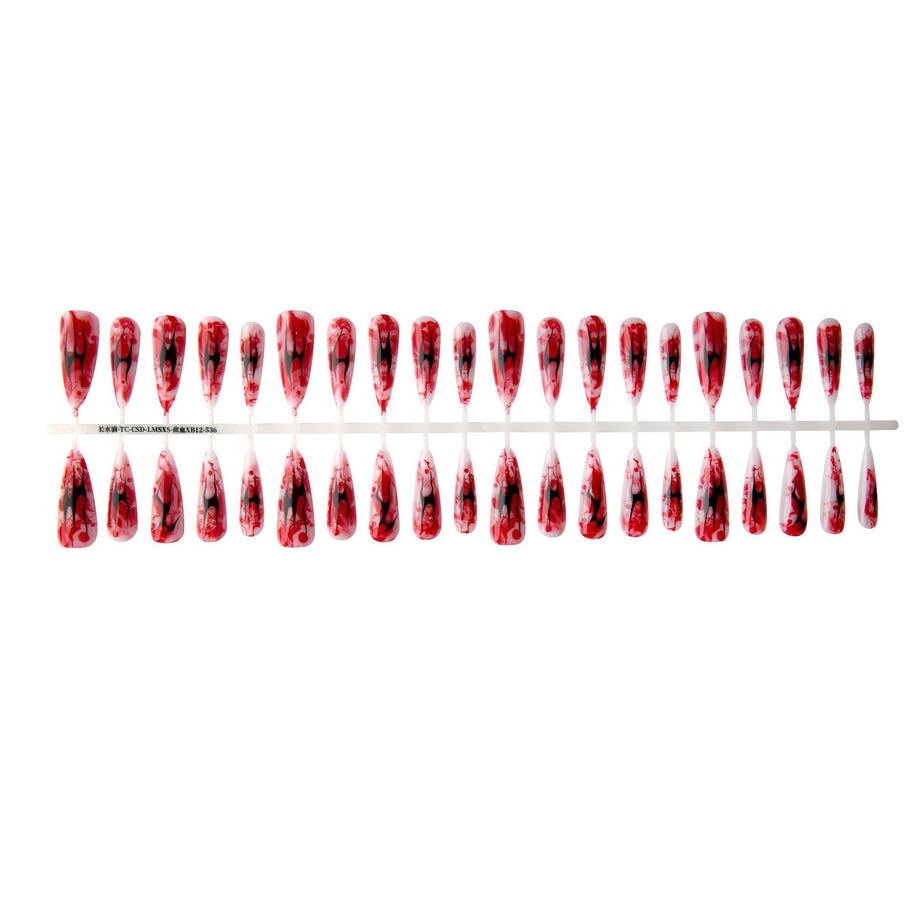 Long Water Drop Nail Tips - Glossy & Matte Finish Options