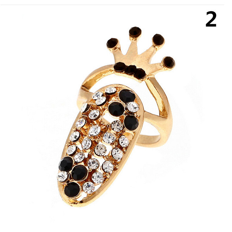 Diamond Nail Covers – Alloy, Silver & Gold European & American Style