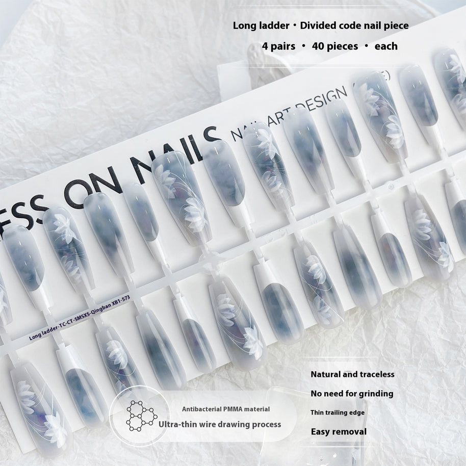 New Chinese Nail Art - Blush Blooming Manicure