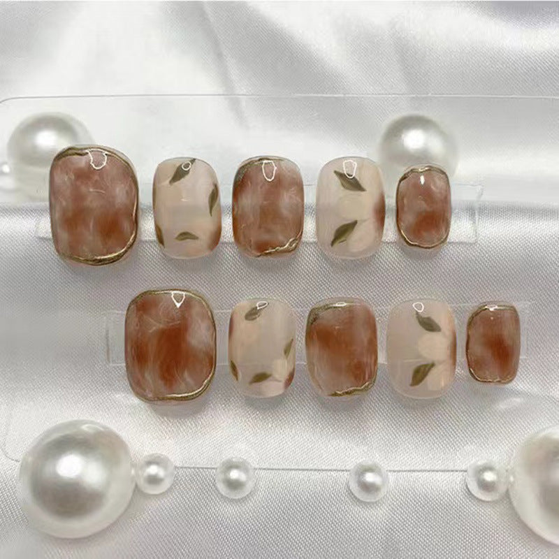 Premium Camellia Nail Art - Complete Press On Nail Kit
