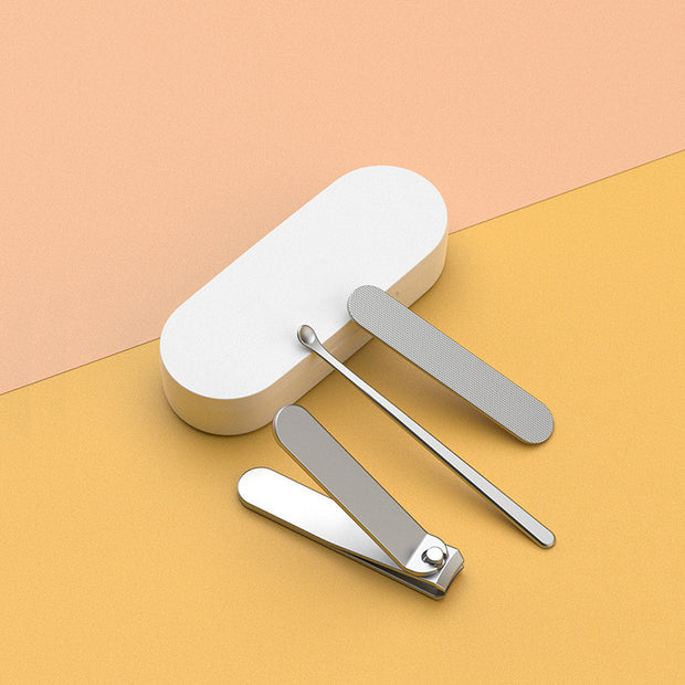 3-Piece Stainless Steel Nail Clipper Set – High-Quality & Portable Multi-Purpose Nail Tool
