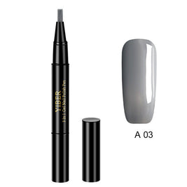Multicolor Nail Art Pens - 5pc 3-in-1 Polish & Glue Set