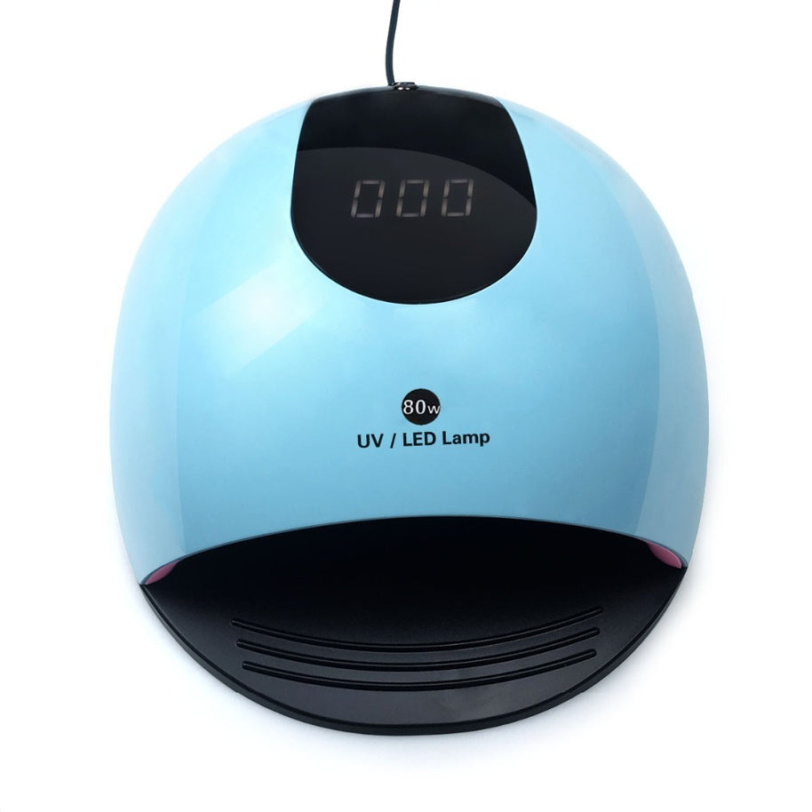 Dual Light Nail Dryer 80W – 4 Intelligent Timer Settings for Home & Salon Use