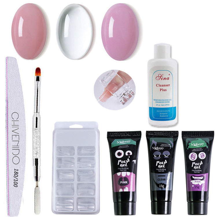 Solid Nail Extension Glue Set - 15ml Phototherapy Gel