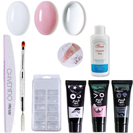 Solid Nail Extension Glue Set - 15ml Phototherapy Gel