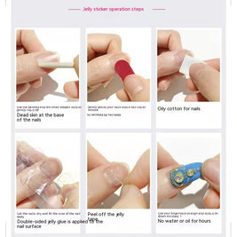 Green White Hand-worn Armor Chessboard Grid Dark Green Matte Nail Stickers