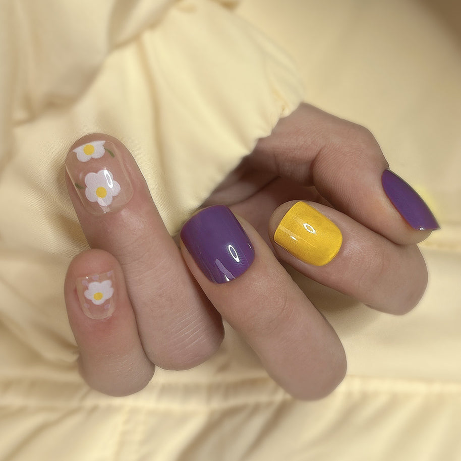 Almond Wear Nails - Simple Glossy Fake Nail Tips