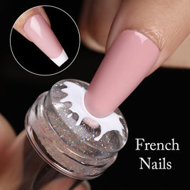Transparent Nail Stamp Laser Seal – Colorful Handle Magic Printing Tool
