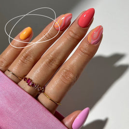 Starry Sky Short Square Nail Tips - European Square Press On Nails