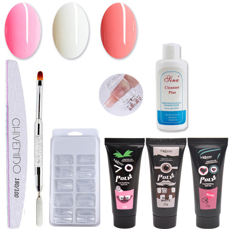 Solid Nail Extension Glue Set - 15ml Phototherapy Gel