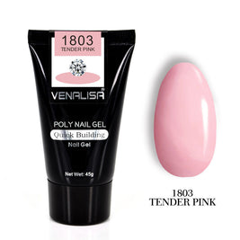 Professional Nail Gel Polish Kit - 100 Tips + Builder Gel Included