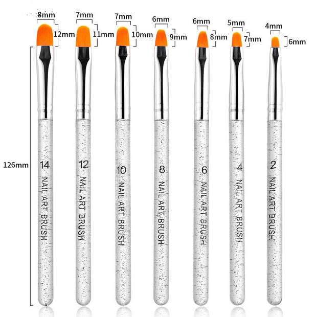 Complete Phototherapy Nail Brush Collection - 7 Different Sized Pens